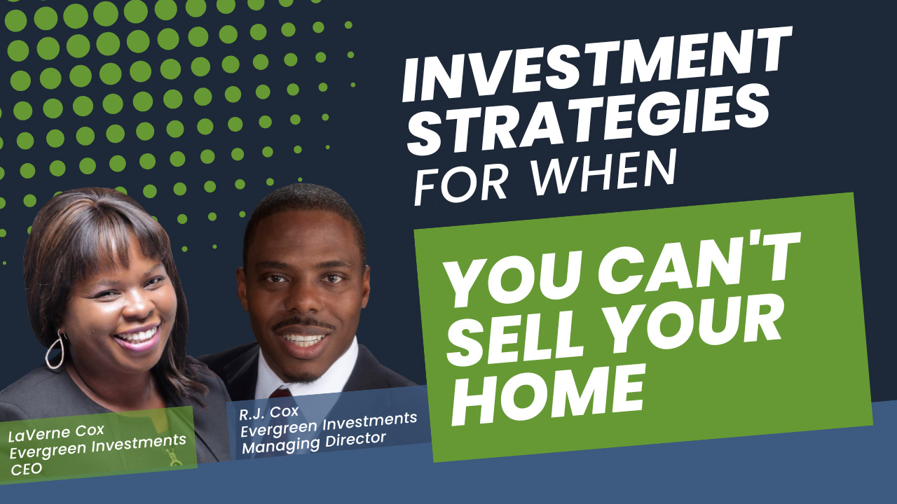 webinar promo for real estate investing strategies when you can't sell your home